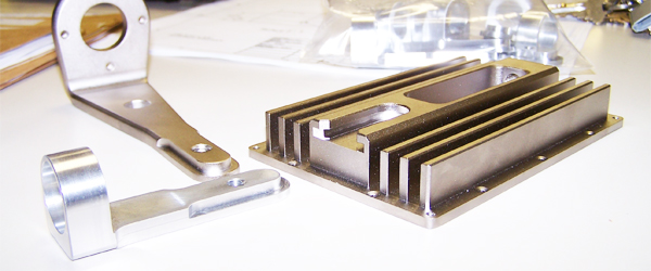 Machined aluminum parts
