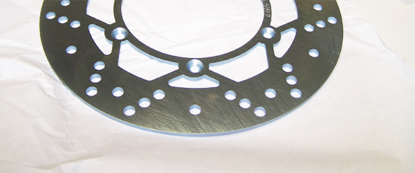 Waterjet-cut disc